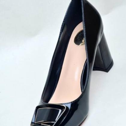  Black Pointed Nose Patent Leather ..