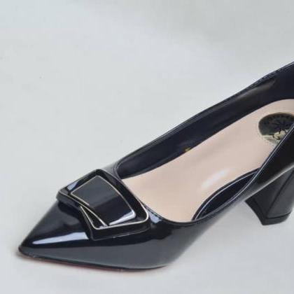  Black Pointed Nose Patent Leather ..
