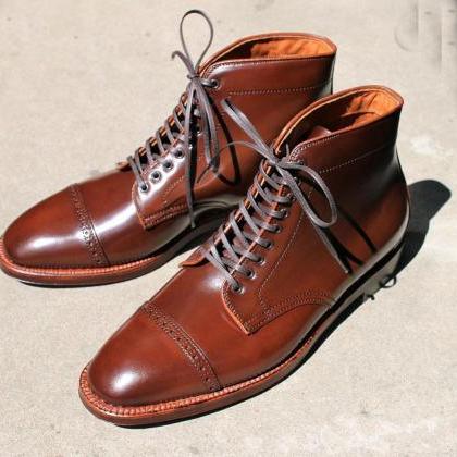 Handmade High Ankle Boots